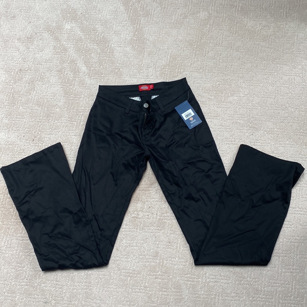 Dickies N882 Black Two Back Welt Pocket Pant Mid Rise Size 5 Jrs. New With Tags